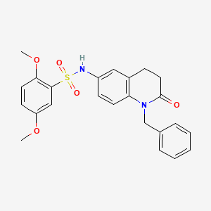 molecular formula C24H24N2O5S B2751859 N-(1-苄基-2-氧代-1,2,3,4-四氢喹啉-6-基)-2,5-二甲氧基苯磺酰胺 CAS No. 950464-59-2