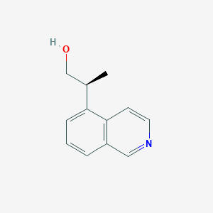 molecular formula C12H13NO B2751860 (2S)-2-Isoquinolin-5-ylpropan-1-ol CAS No. 2248200-17-9