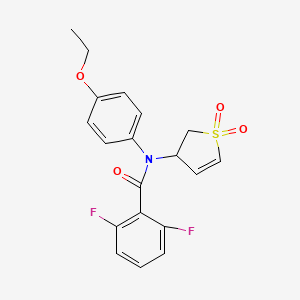 molecular formula C19H17F2NO4S B2751861 N-(1,1-dioxido-2,3-dihydrothiophen-3-yl)-N-(4-ethoxyphenyl)-2,6-difluorobenzamide CAS No. 852438-53-0
