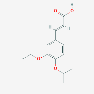 molecular formula C14H18O4 B2751871 (2E)-3-(3-乙氧基-4-异丙氧基苯基)丙烯酸 CAS No. 932887-53-1