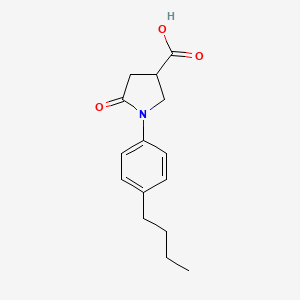 molecular formula C15H19NO3 B2751880 1-(4-丁基苯基)-5-氧代吡咯啶-3-羧酸 CAS No. 63674-57-7