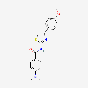 4-(dimethylamino)-N-[4-(4-methoxyphenyl)-1,3-thiazol-2-yl]benzamide