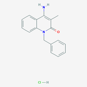 4-Amino-1-benzyl-3-methylquinolin-2-one;hydrochloride