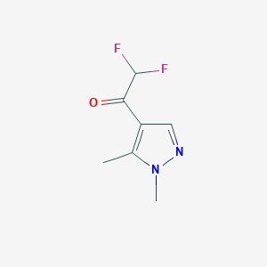 molecular formula C7H8F2N2O B2751905 1-(1,5-dimethyl-1H-pyrazol-4-yl)-2,2-difluoroethanone CAS No. 1174846-98-0
