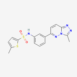 5-methyl-N-(3-(3-methyl-[1,2,4]triazolo[4,3-b]pyridazin-6-yl)phenyl)thiophene-2-sulfonamide