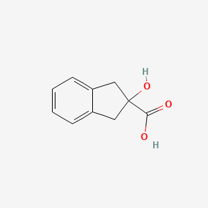 molecular formula C10H10O3 B2751962 2-hydroxy-2,3-dihydro-1H-indene-2-carboxylic acid CAS No. 13193-24-3
