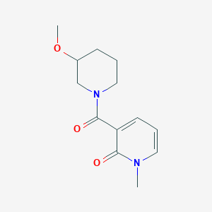 3-(3-Methoxypiperidine-1-carbonyl)-1-methyl-1,2-dihydropyridin-2-one