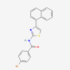 molecular formula C20H13BrN2OS B2751972 4-溴-N-(4-萘基-1,3-噻唑-2-基)苯甲酰胺 CAS No. 313531-49-6