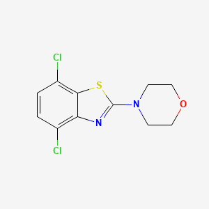 molecular formula C11H10Cl2N2OS B2751976 4-(4,7-二氯苯并[d]噻唑-2-基)吗啉 CAS No. 863001-27-8