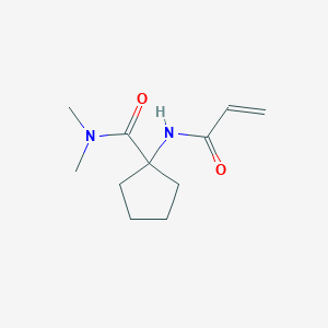 molecular formula C11H18N2O2 B2751978 N,N-Dimethyl-1-(prop-2-enoylamino)cyclopentane-1-carboxamide CAS No. 2305451-89-0