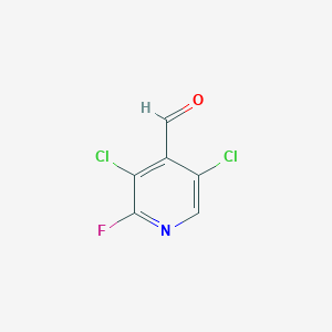 molecular formula C6H2Cl2FNO B2751988 3,5-Dichloro-2-fluoroisonicotinaldehyde CAS No. 2416235-50-0