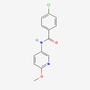 molecular formula C13H11ClN2O2 B2751997 4-氯-N-(6-甲氧基吡啶-3-基)苯甲酰胺 CAS No. 847258-47-3