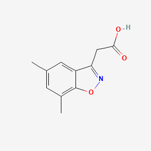 2-(5,7-Dimethyl-1,2-benzoxazol-3-yl)acetic acid