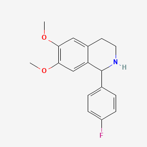 molecular formula C17H18FNO2 B2752038 1-(4-氟苯基)-6,7-二甲氧基-1,2,3,4-四氢异喹啉 CAS No. 55507-14-7