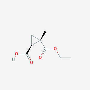 molecular formula C8H12O4 B2752039 (1S,2S)-2-ethoxycarbonyl-2-methylcyclopropane-1-carboxylic acid CAS No. 1464926-64-4