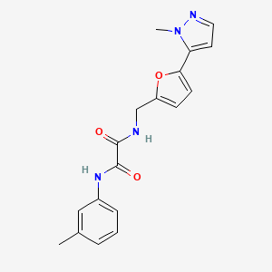 N'-(3-Methylphenyl)-N-[[5-(2-methylpyrazol-3-yl)furan-2-yl]methyl]oxamide