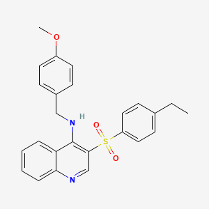 molecular formula C25H24N2O3S B2752064 3-((4-ethylphenyl)sulfonyl)-N-(4-methoxybenzyl)quinolin-4-amine CAS No. 899356-22-0