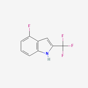 molecular formula C9H5F4N B2752084 4-Fluoro-2-(trifluoromethyl)-1H-indole CAS No. 1780932-13-9