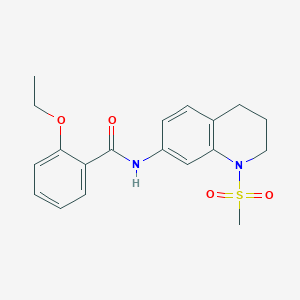 molecular formula C19H22N2O4S B2752094 2-乙氧基-N-(1-甲基磺酰-3,4-二氢-2H-喹啉-7-基)苯甲酰胺 CAS No. 946222-58-8