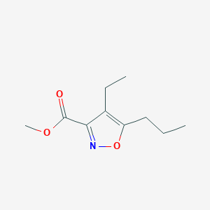 molecular formula C10H15NO3 B2752097 Methyl 4-ethyl-5-propyl-1,2-oxazole-3-carboxylate CAS No. 2122089-11-4