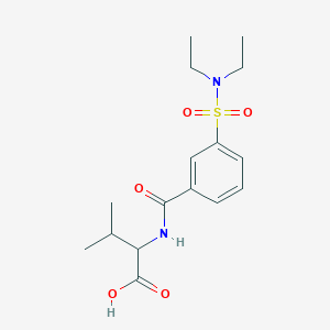 molecular formula C16H24N2O5S B2752100 2-{[3-(二乙基磺酰)苯基]甲酰氨基}-3-甲基丁酸 CAS No. 1396997-83-3