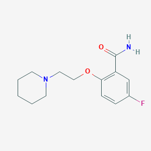 5-Fluoro-2-[2-(piperidin-1-yl)ethoxy]benzamide