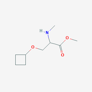 molecular formula C9H17NO3 B2752163 methyl O-cyclobutyl-N-methylserinate CAS No. 1486617-51-9
