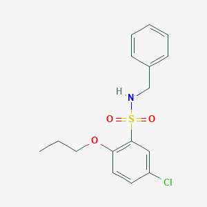 N-benzyl-5-chloro-2-propoxybenzene-1-sulfonamide