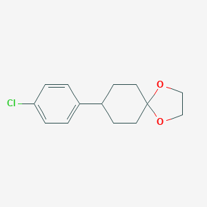 molecular formula C14H17ClO2 B027522 8-(4-氯苯基)-1,4-二氧杂螺[4.5]癸烷 CAS No. 25253-51-4