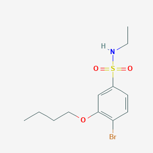 molecular formula C12H18BrNO3S B275222 4-bromo-3-butoxy-N-ethylbenzenesulfonamide 