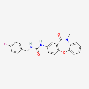 1-(4-Fluorobenzyl)-3-(10-methyl-11-oxo-10,11-dihydrodibenzo[b,f][1,4]oxazepin-2-yl)urea