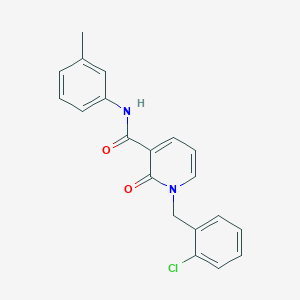molecular formula C20H17ClN2O2 B2752234 1-(2-chlorobenzyl)-2-oxo-N-(m-tolyl)-1,2-dihydropyridine-3-carboxamide CAS No. 946247-62-7