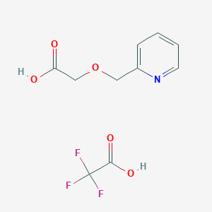 molecular formula C10H10F3NO5 B2752244 2-[(Pyridin-2-yl)methoxy]acetic acid; trifluoroacetic acid CAS No. 2095409-44-0