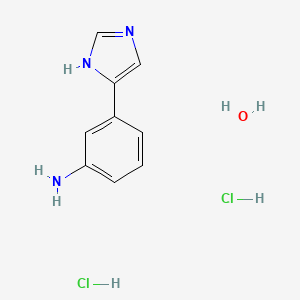 molecular formula C9H11Cl2N3 B2752247 [3-(1H-imidazol-5-yl)phenyl]amine dihydrochloride hydrate CAS No. 51746-93-1