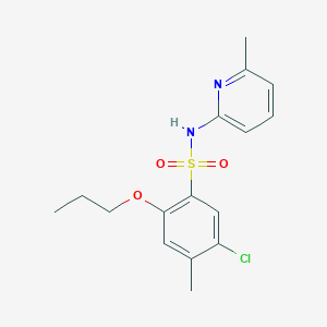 5-chloro-4-methyl-N-(6-methylpyridin-2-yl)-2-propoxybenzene-1-sulfonamide