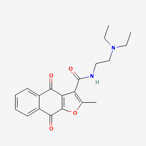 N-[2-(diethylamino)ethyl]-2-methyl-4,9-dioxo-4,9-dihydronaphtho[2,3-b]furan-3-carboxamide
