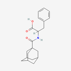 molecular formula C20H25NO3 B2752275 2-(Adamantan-1-ylformamido)-3-phenylpropanoic acid CAS No. 1397003-14-3