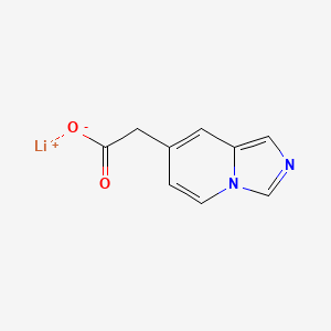 molecular formula C9H7LiN2O2 B2752280 Lithium(1+) ion 2-{imidazo[1,5-a]pyridin-7-yl}acetate CAS No. 2241128-54-9