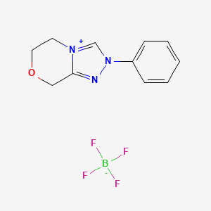 2-Phenyl-6,8-dihydro-5H-[1,2,4]triazolo[3,4-c][1,4]oxazin-2-ium tetrafluoroborate