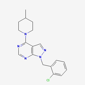 1-(2-chlorobenzyl)-4-(4-methylpiperidin-1-yl)-1H-pyrazolo[3,4-d]pyrimidine