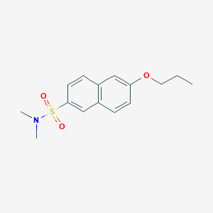 molecular formula C15H19NO3S B275230 N,N-dimethyl-6-propoxynaphthalene-2-sulfonamide 
