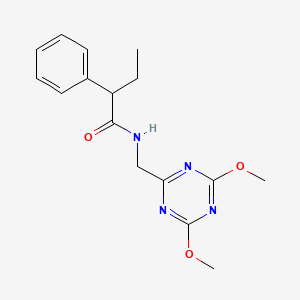 N-((4,6-dimethoxy-1,3,5-triazin-2-yl)methyl)-2-phenylbutanamide