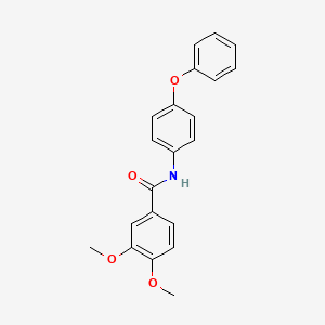 molecular formula C21H19NO4 B2752306 3,4-dimethoxy-N-(4-phenoxyphenyl)benzamide CAS No. 352217-47-1
