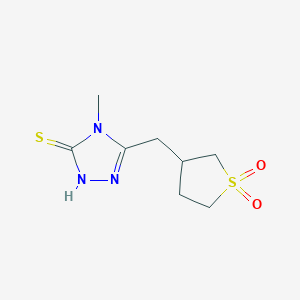 3-[(4-methyl-5-sulfanyl-4H-1,2,4-triazol-3-yl)methyl]-1lambda6-thiolane-1,1-dione