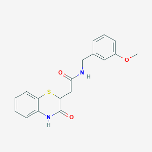 N-(3-methoxybenzyl)-2-(3-oxo-3,4-dihydro-2H-1,4-benzothiazin-2-yl)acetamide