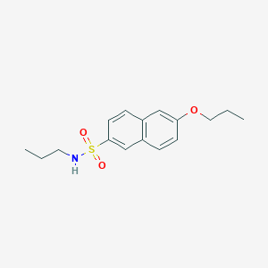molecular formula C16H21NO3S B275232 6-propoxy-N-propylnaphthalene-2-sulfonamide 