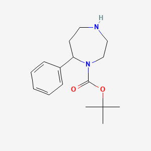 molecular formula C16H24N2O2 B2752334 Tert-butyl 7-phenyl-1,4-diazepane-1-carboxylate CAS No. 220898-23-7