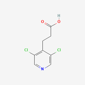 molecular formula C8H7Cl2NO2 B2752350 3-(3,5-二氯吡啶-4-基)丙酸 CAS No. 1211587-91-5