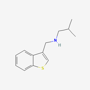 molecular formula C13H17NS B2752359 [(1-Benzothiophen-3-yl)methyl](2-methylpropyl)amine CAS No. 1248644-67-8