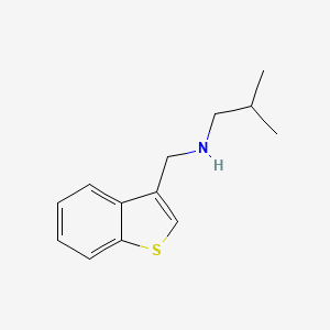 molecular formula C13H17NS B2752359 (1-Benzothiophen-3-ylmethyl)(2-methylpropyl)amine CAS No. 1248644-67-8